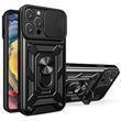 Противоударный чехол для iPhone 13 Pro с защитой камеры Defender (черный)