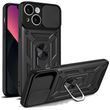 Противоударный чехол для iPhone 13 с защитой камеры Defender (черный)