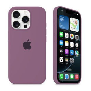 Силіконовий чохол для iPhone 12 Pro Max з закритим низом лавандовий Blackcurrant 68 Silicone Case (бампер) id_19521 фото