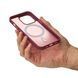 Чохол для iPhone 14 Pro матовий з Magsafe бордовий Matte id_21162 фото 3