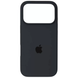 Силиконовый чехол для iPhone 18 Pro с закрытым низом Silicone Case серый Dark Grey 15 (бампер) id_21911 фото 1