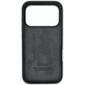 Силиконовый чехол для iPhone 18 Pro с закрытым низом Silicone Case серый Dark Grey 15 (бампер) id_21911 фото 2