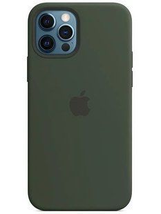 Силіконовий чохол для iPhone 11 Pro Max з закритим низом темно зелений Cyprus Green 71 Silicone Case (бампер) id_17796 фото