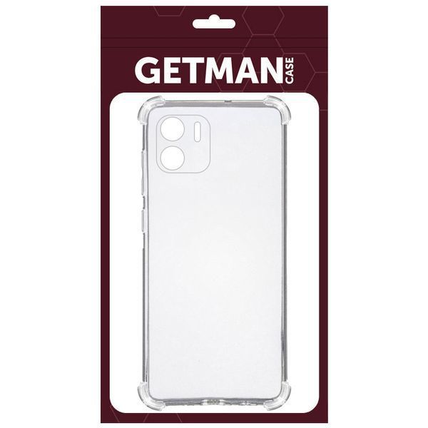 Силиконовый ударопрочный прозрачный чехол для Xiaomi Redmi A1 / A2 GETMAN (бампер) 1843206540 фото