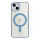 Прозорий чохол для iPhone 15 з MagSafe Color блакитний (TPU+PC) id_17488 фото 1