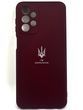 Силиконовый чехол для Samsung A23 (A235) бордовый Soft Silicone Case Full Ukrainian Spirit (бампер)