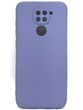 Силиконовый чехол для Xiaomi Redmi Note 9 фиалковый Soft Silicone Case Full (бампер)