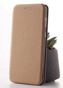 Чехол книжка Leather для Xiaomi Redmi A1 / A2 бежевый 1843206541 фото