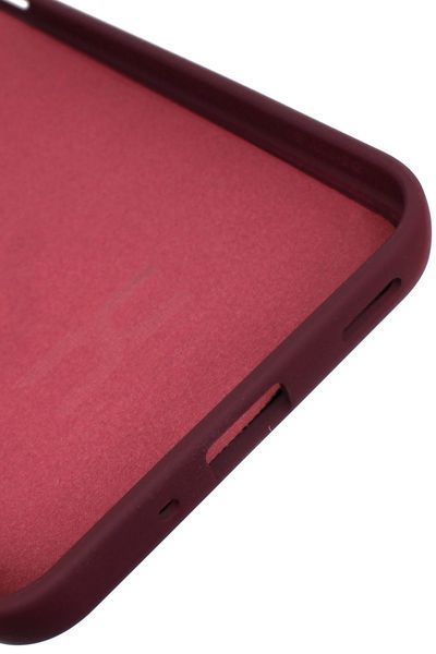 Силиконовый чехол для Samsung A18 (A185) бордовый Soft Silicone Case Full (бампер) id_20327 фото