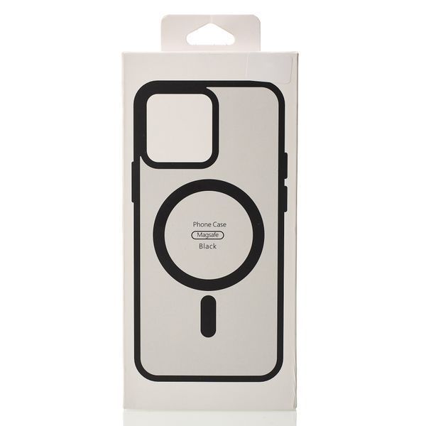 Чохол для iPhone 14 Pro матовий з Magsafe чорний Matte id_21165 фото