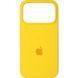 Силіконовий чохол для iPhone 17 Pro з закритим низом Silicone Case жовтий Canary Yellow 50 (бампер) id_17950 фото 1
