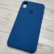 Силиконовый чехол для iPhone XS Max синий Blue Cobalt 38 Silicone Case (бампер) 1486935847 фото 2