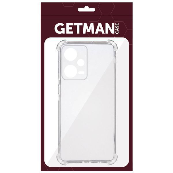 Силиконовый ударопрочный прозрачный чехол для Poco X5 5G GETMAN (бампер) 1835175355 фото