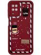 Силиконовый чехол для Samsung A12 / M12 (A125 / M127) бордовый 3D Coffee-n-Sweets (бампер)