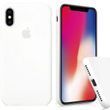 Силіконовий чохол для iPhone X / XS (10) з закритим низом білий White 9 Silicone Case (бампер)