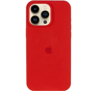 Силіконовий чохол для iPhone 15 Pro з закритим низом Silicone Case Червоний Red 14 (бампер) 2506400566 фото