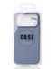 Силіконовий чохол з MagSafe для iPhone 17 Pro Max Slim Ring Silicone Case сіро синій id_21089 фото 4