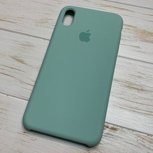 Силиконовый чехол для iPhone XS Max бирюзовый Beryl 61 Silicone Case (бампер) 1486935856 фото