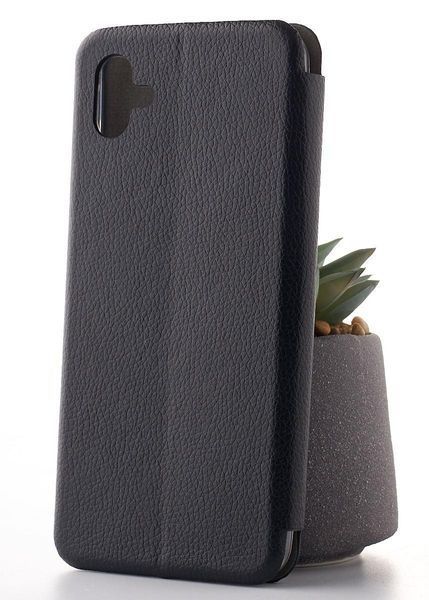 Чохол книжка Leather для Samsung A04 (A045) чорний 1776929550 фото