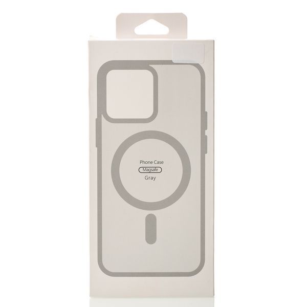 Чехол для iPhone 13 Pro Max матовый с Magsafe серый Matte id_21151 фото
