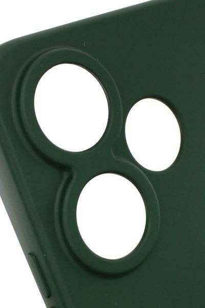 Силиконовый чехол для Xiaomi Redmi 13 / Poco M6 4G темно зеленый Soft Silicone Case Full (бампер) 2396558266 фото