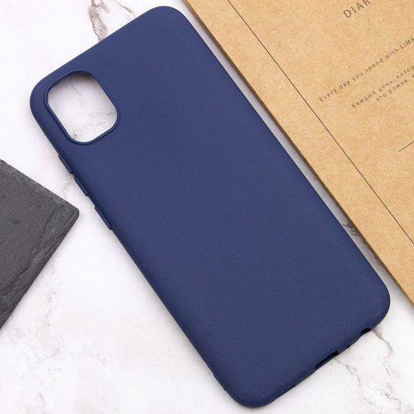 Матовий чохол для Samsung A04 (A045) темно синій Candy Matte (бампер) 1835175358 фото