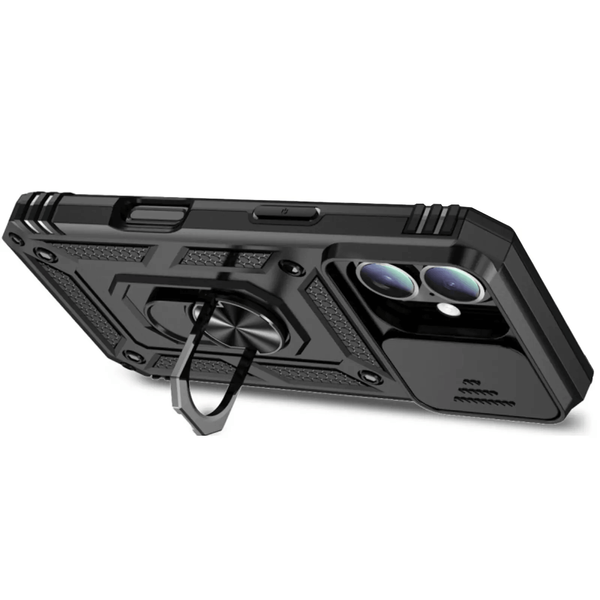 Протиударний чохол для iPhone 17 з захистом камери Defender (чорний) id_21787 фото