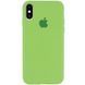 Силиконовый чехол для iPhone XS Max фисташковый Avocado 59 Silicone Case (бампер) 1486935858 фото 1
