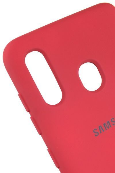 Силиконовый чехол для Samsung A30 / A20 (A305 / A205) коралловый Soft Silicone Case Full (бампер) 1518687127 фото
