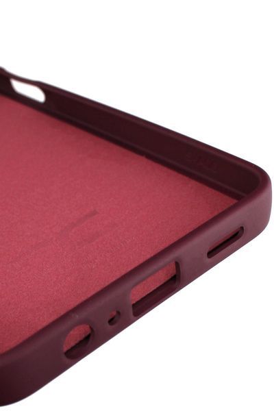 Силиконовый чехол для Samsung A07 (A075) бордовый Soft Silicone Case Full (бампер) 2733318301 фото