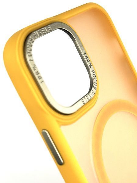 Чохол для iPhone 15 з Magsafe Colourful жовтий id_16220 фото