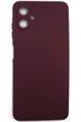 Силиконовый чехол для Samsung A07 (A075) бордовый Soft Silicone Case Full (бампер)