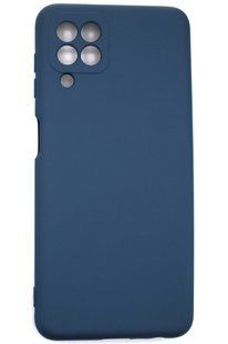Силіконовий чохол для Samsung M32 / M22 (M325 / M225) синій Soft Silicone Case Full (бампер) 1586477342 фото