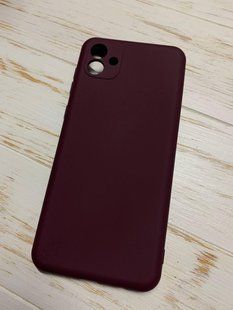 Силіконовий чохол для Samsung A04 (A045) бордовий Soft Silicone Case Full (бампер) 1734451748 фото