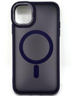Чохол для iPhone 15 з Magsafe Colourful темно фіолетовий id_16222 фото