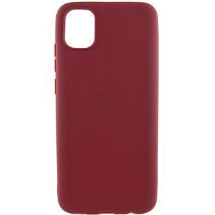 Матовий чохол для Samsung A04 (A045) бордовий Candy Matte (бампер) 1835175362 фото