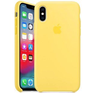 Силиконовый чехол для iPhone XS Max желтый Canary Yellow Silicone Case (бампер) 1486935866 фото