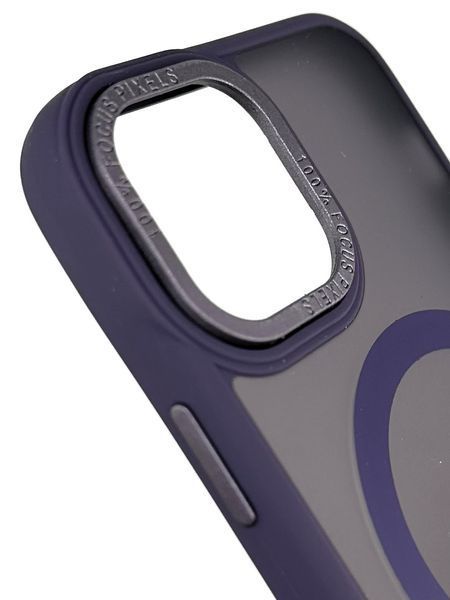 Чохол для iPhone 15 з Magsafe Colourful темно фіолетовий id_16222 фото