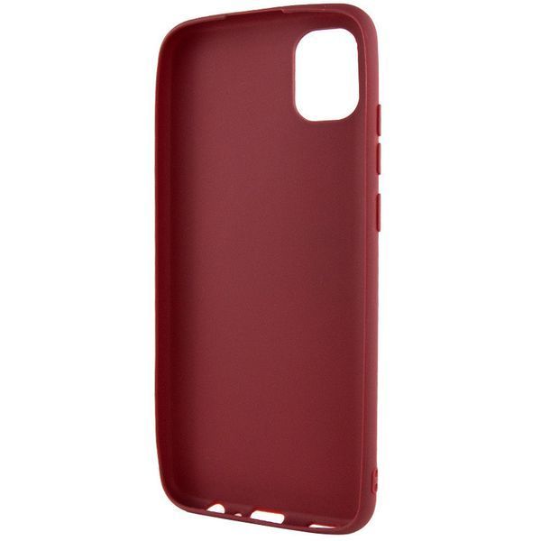 Матовий чохол для Samsung A04 (A045) бордовий Candy Matte (бампер) 1835175362 фото