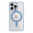 Прозрачный чехол для iPhone 16 Pro з MagSafe Color голубой (TPU+PC)