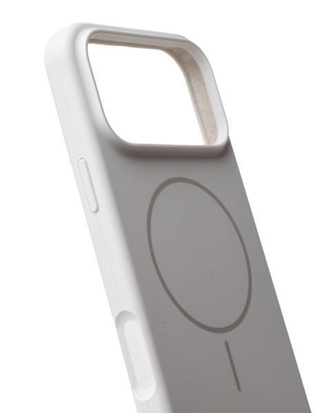 Силиконовый чехол с MagSafe для iPhone 18 Pro Max Slim Ring Silicone Case белый id_21925 фото