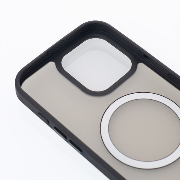 Чохол для iPhone 15 матовий з Magsafe чорний Matte id_20030 фото