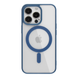 Прозорий чохол для iPhone 15 Pro з MagSafe Color темно синій (TPU+PC) id_17450 фото 1