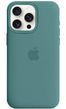 Силіконовий чохол для iPhone 13 Pro Max з закритим низом сіро зелений Cactus 65 Silicone Case (бампер)