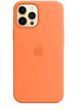 Силіконовий чохол для iPhone 12 / 12 Pro з закритим низом Оранжевий Kumquat 72 Silicone Case (бампер)
