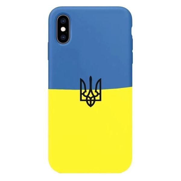 Патриотический силиконовый чехол Silicone Case Full для iPhone XS Max Ukrainian Spirit (бампер) 1783853547 фото