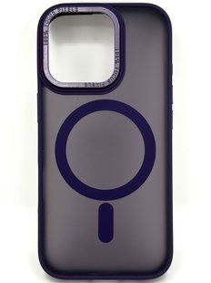 Чохол для iPhone 15 Pro з Magsafe Colourful темно фіолетовий id_16227 фото