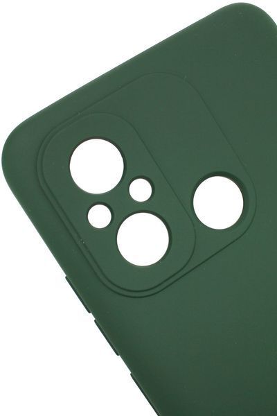 Силиконовый чехол для Xiaomi Redmi 12C зеленый Soft Silicone Case Full (бампер) 1859409126 фото