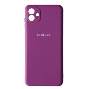 Силіконовий чохол для Samsung A04 (A045) фіолетовий Soft Silicone Case (бампер) 1776929578 фото