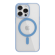 Прозрачный чехол для iPhone 15 Pro з MagSafe Color голубой (TPU+PC)